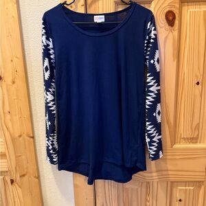 Lynnae Top with Aztec Sleeves